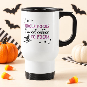 Hocus Pocus Coffee om te focussen Paarse Halloween Reisbeker