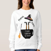 Hocus Pocus Coffee to Focus Halloween sweatshirt (Voorkant)
