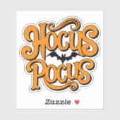 Hocus Pocus Étiquette d'Halloween (Feuille)