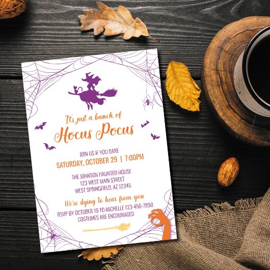 Hocus Pocus Feest Uitnodiging
