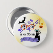 Hocus Pocus Focus Halloween Grote Button (Voorkant /achterkant)