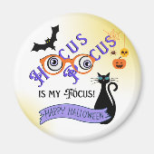 Hocus Pocus Focus Halloween Magnet Magneet (Voorkant)