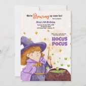 Hocus Pocus Halloween Anniversaire Invitation (Devant)