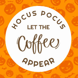 Hocus pocus Halloween Cafe Zakelijke sticker