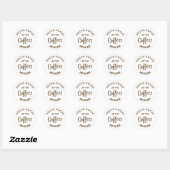Hocus pocus Halloween Cafe Zakelijke sticker (Vel)