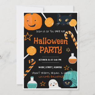 hocus pocus Halloween carte d'invitation