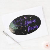 Hocus Pocus Halloween Étiquette noir (Enveloppe)
