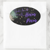 Hocus Pocus Halloween Étiquette noir (Sac)