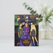 HOCUS POCUS HALLOWEEN HEKSEN BRIEFKAART (Staand voorkant)