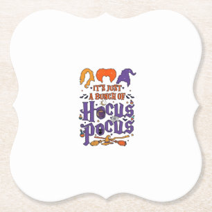 Hocus Pocus Halloween Heksen Ketel Bezem Kat M Kartonnen Onderzetters