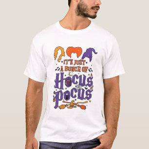 Hocus Pocus Halloween Heksen Ketel Bezem Kat M T-shirt