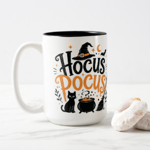 Hocus Pocus Halloween Heksenmok Tweekleurige Koffiemok