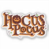Hocus pocus halloween sticker (Voorkant)