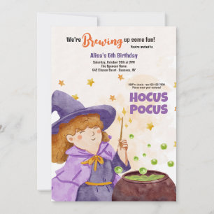 Hocus Pocus Halloween Verjaardag uitnodiging