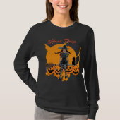 Hocus Pocus Halloween Witch Cat Jack O Lantern Fun T-shirt (Voorkant)
