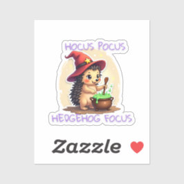 Hocus Pocus Hedgehog Focus - Schattigee Hedgehog S Sticker