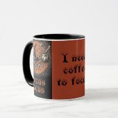Hocus Pocus heeft koffie nodig om het Pet van de h Mok (Voorkant links)