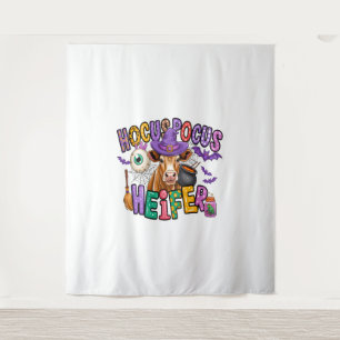 Hocus Pocus Heifer Halloween Koe Wandkleed