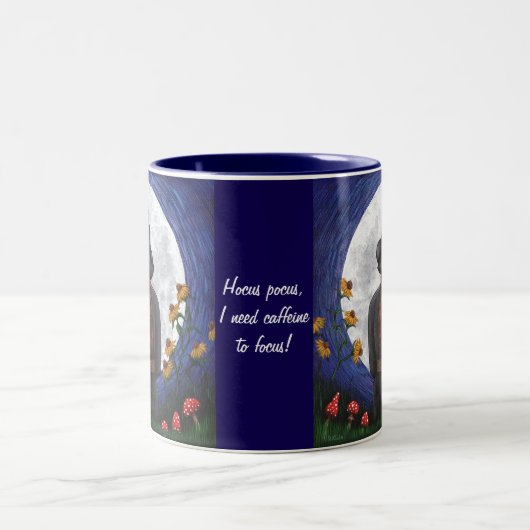Hocus Pocus I Need Caffeine Focus Halloween Mug (Centre)