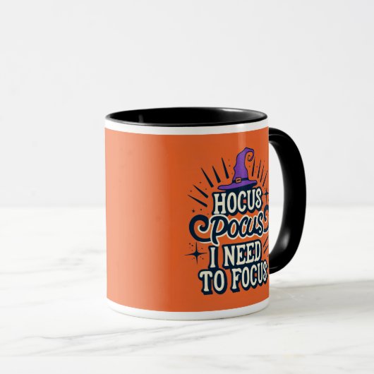 Hocus Pocus I Need to Focus - Halloween Kantoor Mok (Voorkant rechts)