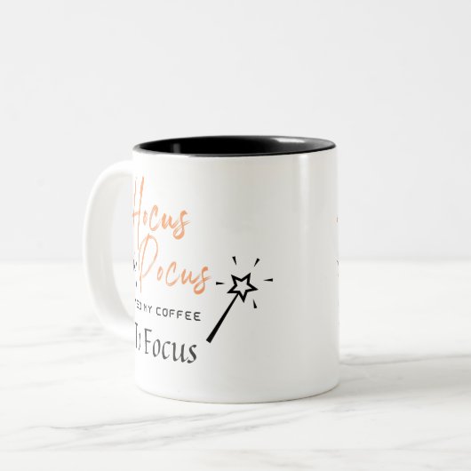 Hocus Pocus Ik heb Coffe nodig om Mok te focussen (Voorkant links)