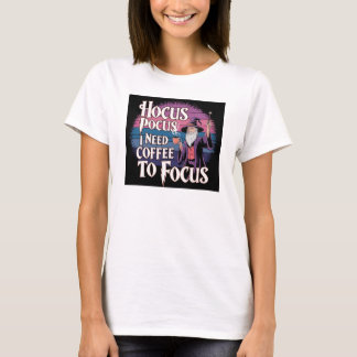 Hocus Pocus ik heb koffie nodig om Funny Halloween T-shirt