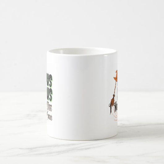 Hocus Pocus, ik heb koffie nodig om te focussen Koffiemok (Center)