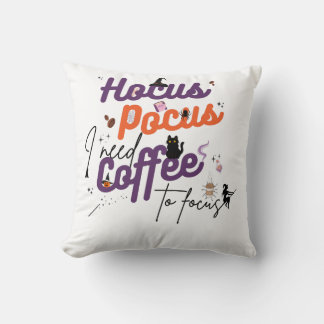 Hocus Pocus Ik heb koffie nodig om te focussen Kussen