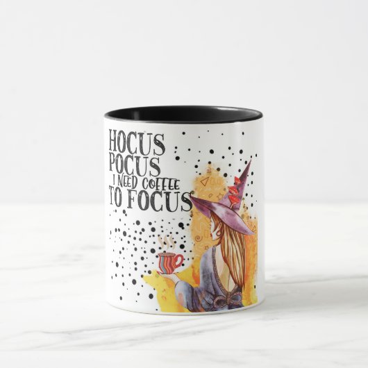 Hocus Pocus ik heb koffie nodig om te focussen Mok (Midden)