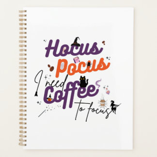 Hocus Pocus Ik heb koffie nodig om te focussen Planner