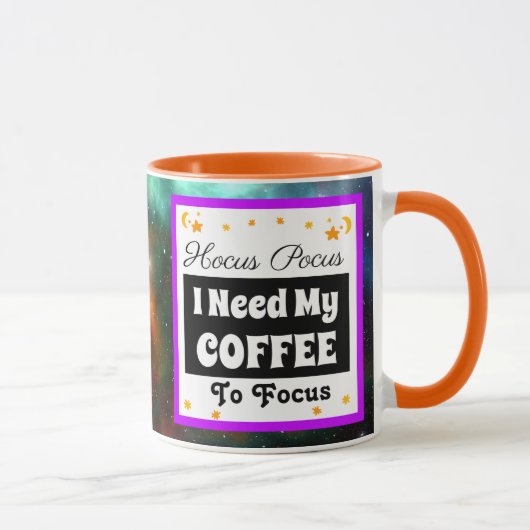 Hocus Pocus Ik heb mijn koffie nodig om te focusst Mok (Rechts)