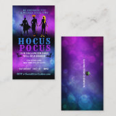Hocus Pocus Invitations Visitekaartjes (Voorkant / Achterkant)