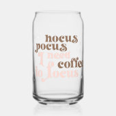 Hocus Pocus, je hebt koffie nodig om je te concent Blikvorm Glas (Voorkant)