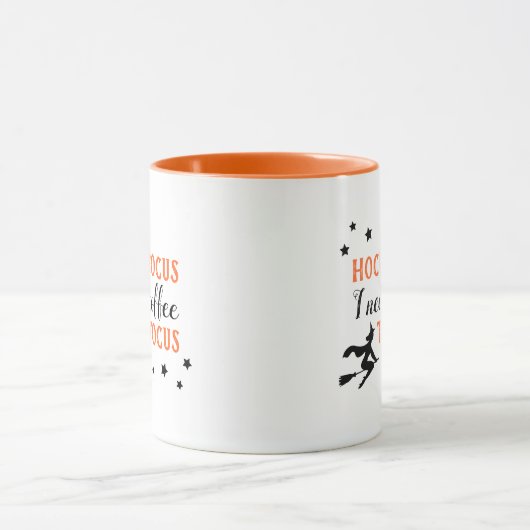 Hocus Pocus Modern Oranje en Black Halloween Mok (Midden)