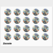 HOCUS POCUS NOIR CAT WITCH, HALLOWEEN STICKERS Rd (Feuille)