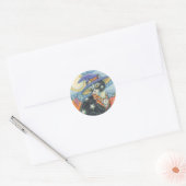 HOCUS POCUS NOIR CAT WITCH, HALLOWEEN STICKERS Rd (Enveloppe)