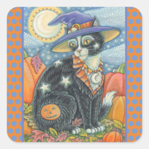 HOCUS POCUS NOIR CHAT WITCH, HALLOWEEN STICKERS
