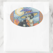 HOCUS POCUS NOIR CHAT WITCH, HALLOWEEN STICKERS (Sac)