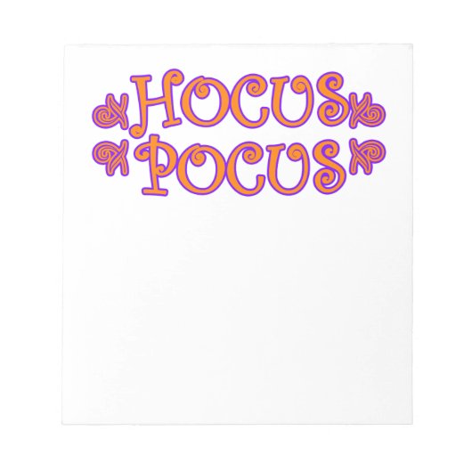 Hocus Pocus Notitieblok (Voorkant)
