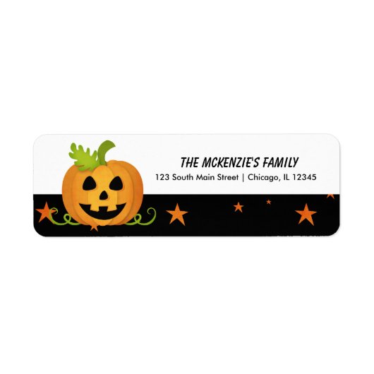 Hocus Pocus Pumpkin Etiket (Voorkant)