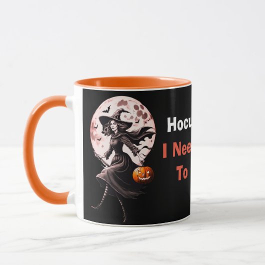 Hocus Pocus Schattigee hedendaagse Halloween heks  Mok (Links)