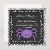 Hocus Pocus Spider Birthday Kaart (Voorkant / Achterkant)