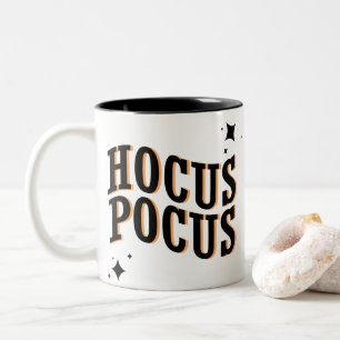 Hocus Pocus Spooky Cute Witches Halloween Tweekleurige Koffiemok