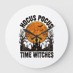 Hocus Pocus Tijd Heksen Vintage Halloween T-shirt Grote Klok