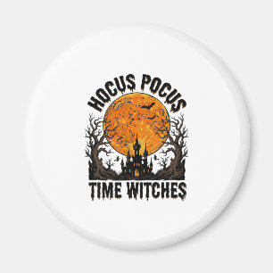 Hocus Pocus Tijd Heksen Vintage Halloween T-shirt Magneet