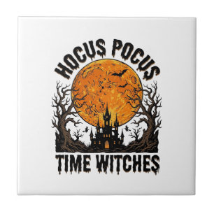 Hocus Pocus Tijd Heksen Vintage Halloween T-shirt  Tegeltje