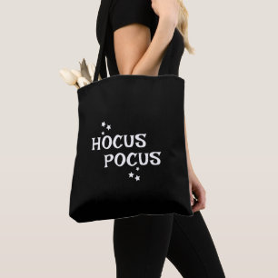 Hocus Pocus Zwart-wit Halloween Sterren Draagtas