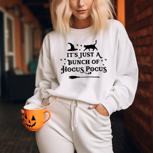 Hocus Pocus Zwarte Kat Witte Vrouwen Halloween Trui