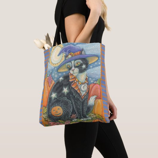 HOCUS POCUS ZWARTE KATTENHEKS SCHOUDER CANVAS TAS (Dichtbij)