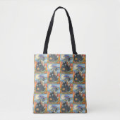 HOCUS POCUS ZWARTE KATTENHEKS SCHOUDER CANVAS TAS (Voorkant)